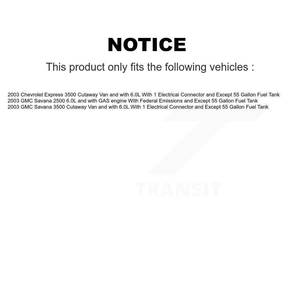 Fuel Pump Module Assembly AGY-00310241 For GMC Chevrolet Express 3500 Savana - Image 2