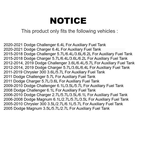 [Right] Fuel Pump Module Assembly AGY-00310525 For Dodge Chrysler 300 Charger - Image 2
