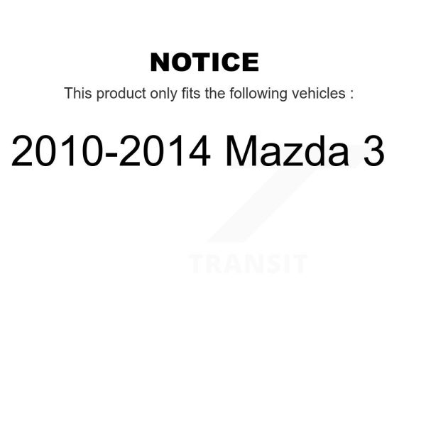 Fuel Tank Strap AGY-01110358 For 2010-2014 Mazda 3 - Image 2