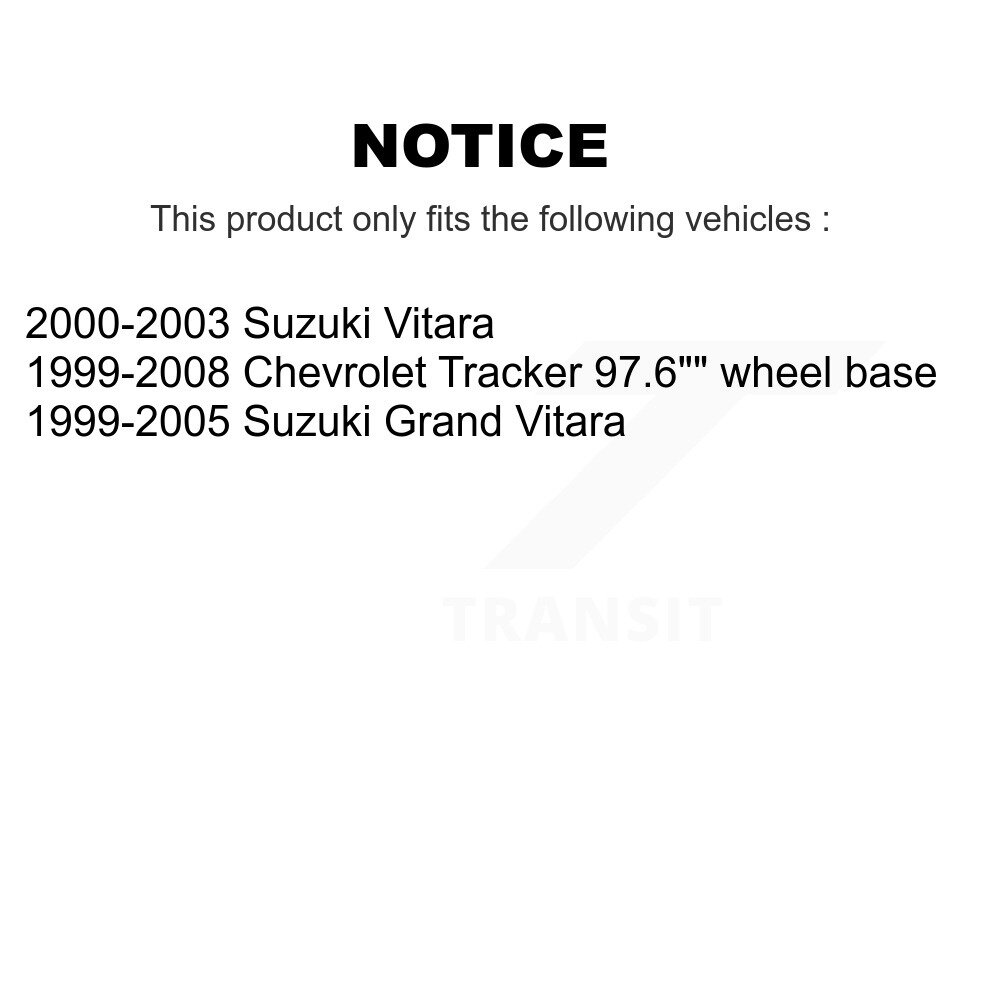 Fuel Tank Strap AGY-01110412 For Chevrolet Tracker Suzuki Grand Vitara - Image 2