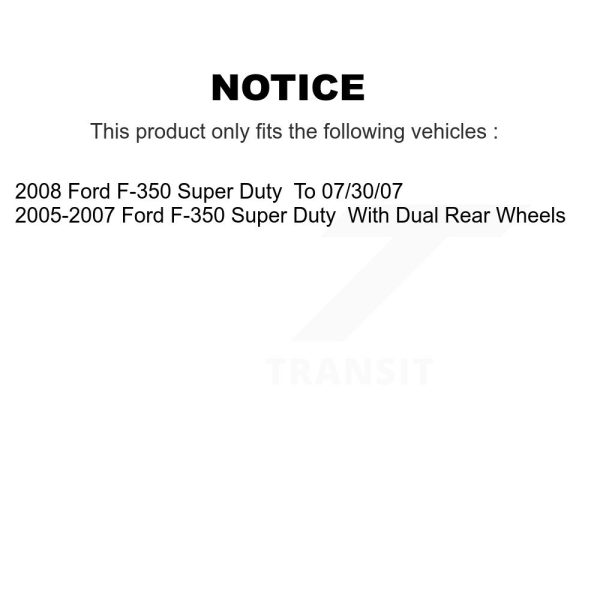 [Rear] Ceramic Disc Brake Pads CMX-D1067 For Ford F-350 Super Duty - Image 2