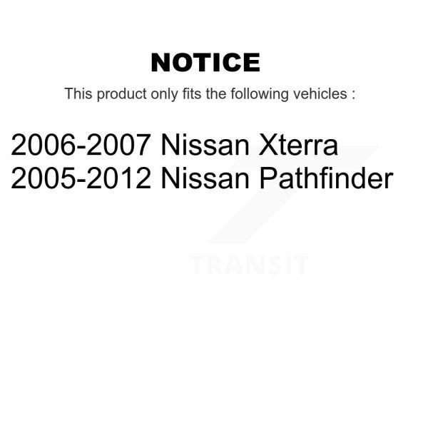 [Rear] Ceramic Disc Brake Pads CMX-D1101 For Nissan Pathfinder Xterra - Image 2