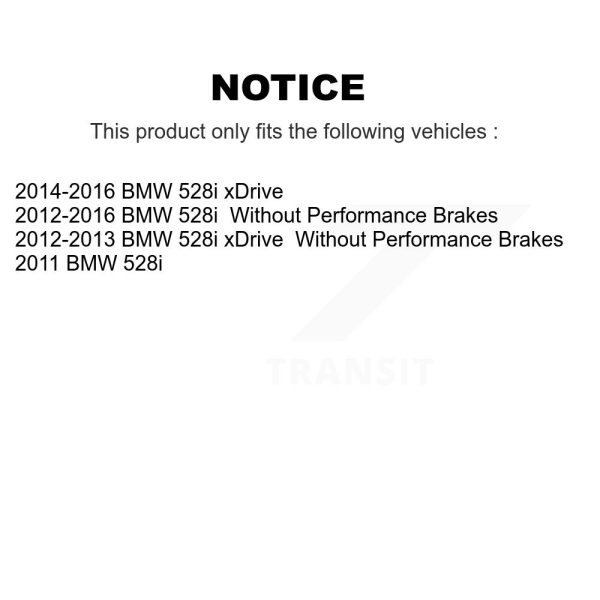 [Front] Ceramic Disc Brake Pads CMX-D1504 For BMW 528i xDrive - Image 2