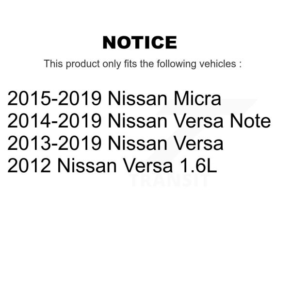 [Front] Ceramic Disc Brake Pads CMX-D1592 For Nissan Micra Versa Note - Image 2