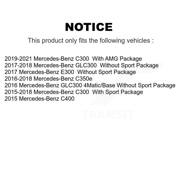 [Front] Ceramic Disc Brake Pads CMX-D1796 For Mercedes-Benz C300 GLC300 C400 - Image 2