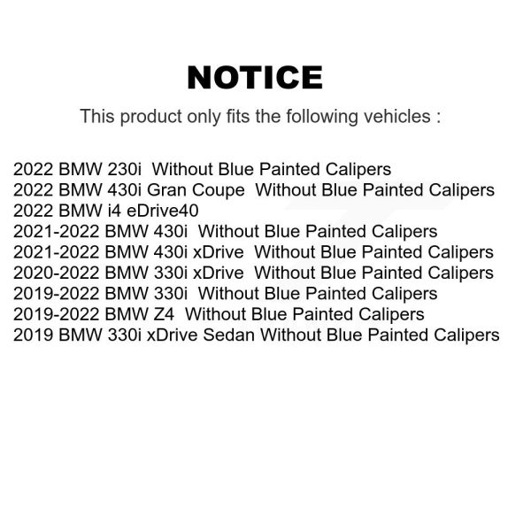 [Rear] Ceramic Disc Brake Pads CMX-D2221 For BMW 330i xDrive 430i Z4 i4 230i - Image 2