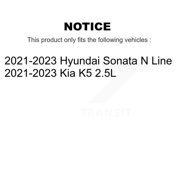 [Rear] Ceramic Disc Brake Pads CMX-D2417 For 2021-2023 Hyundai Sonata Kia K5 - Image 2