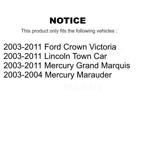 [Front] Ceramic Disc Brake Pads CMX-D931 For Ford Crown Victoria Lincoln Town - Image 2