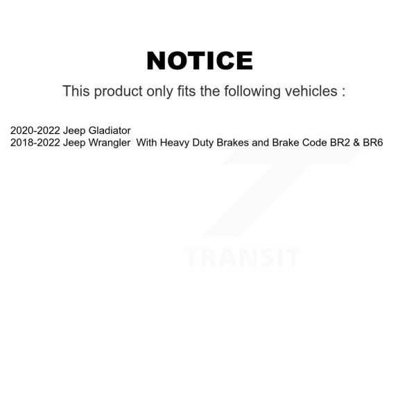 [Front] Disc Brake Rotor DS1-782319 For Jeep Wrangler Gladiator - Image 2
