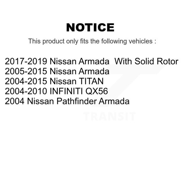 [Rear] Disc Brake Rotor DS1-980198 For Nissan TITAN Armada INFINITI QX56 - Image 2