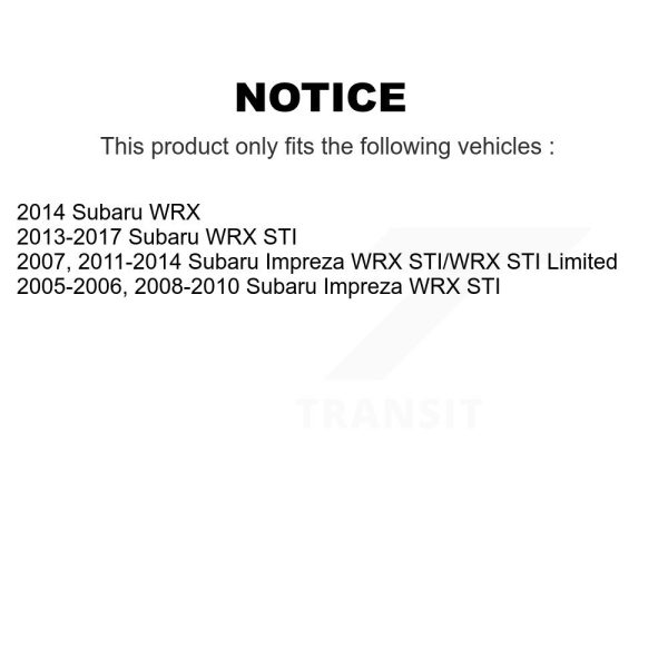 [Front] Disc Brake Rotor DS1-980356 For Subaru Impreza WRX STI - Image 2