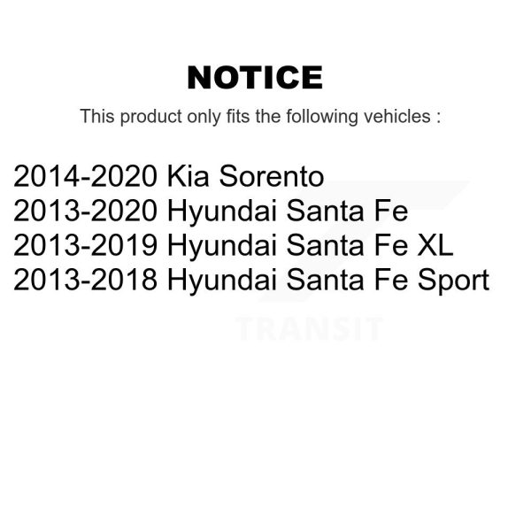 [Front] Disc Brake Rotor DS1-981010 For Hyundai Santa Fe Sport Kia Sorento XL - Image 2