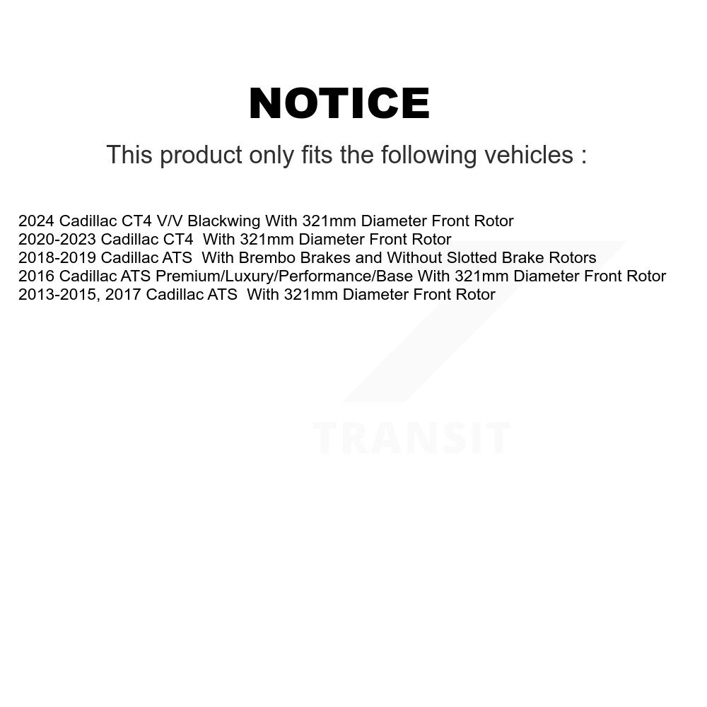 Disc Brake Rotor GCR-581048 For Cadillac ATS CT4 - Image 2