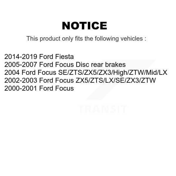 [Rear] Disc Brake Rotor GCR-680035 For Ford Focus Fiesta - Image 2