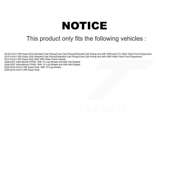 [Front] Disc Brake Rotor GCR-680305 For Ford F-350 Super Duty F-250 F-450 F-550 - Image 2