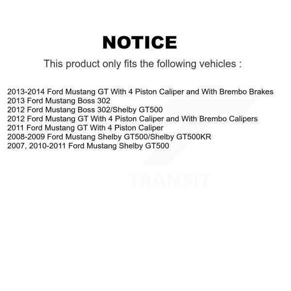 [Front] Disc Brake Rotor GCR-680497 For Ford Mustang - Image 2