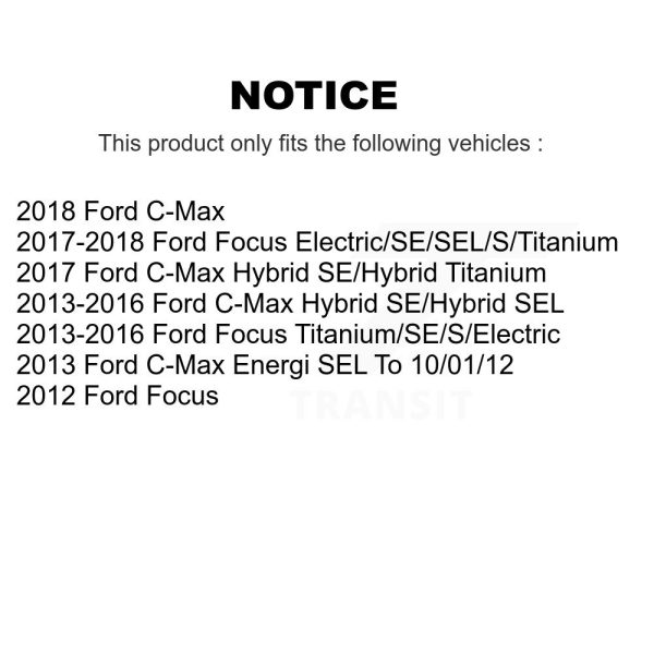 [Front] Disc Brake Rotor GCR-680930 For Ford Focus C-Max - Image 2