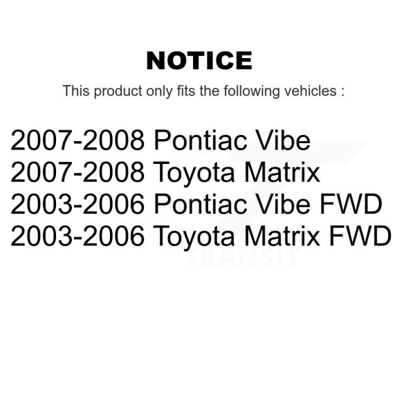 [Rear] Coated Brake Drum GCR-9725 For Toyota Matrix Pontiac Vibe - Image 2