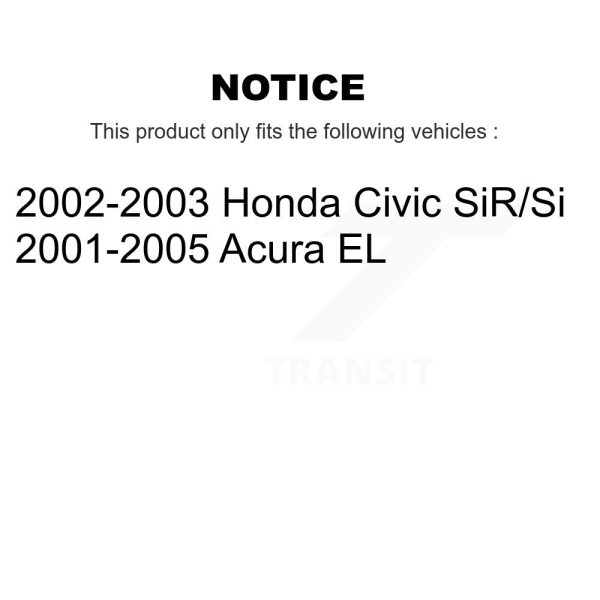 [Rear] Disc Brake Rotor GCR-980174 For Honda Civic Acura EL - Image 2
