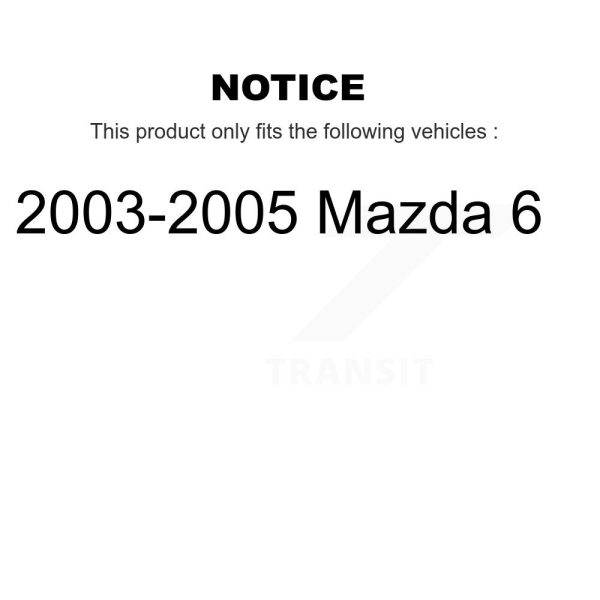 [Front] Disc Brake Rotor GCR-980288 For 2003-2005 Mazda 6 - Image 2