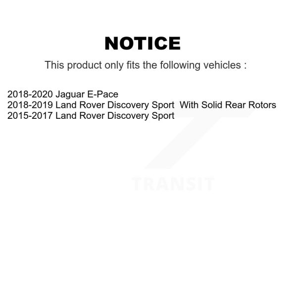 [Rear] Disc Brake Rotor GCR-981820 For Land Rover Discovery Sport Jaguar E-Pace - Image 2