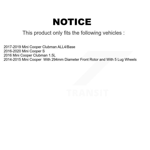 [Front] Disc Brake Rotor GCR-981823 For Mini Cooper Clubman - Image 2