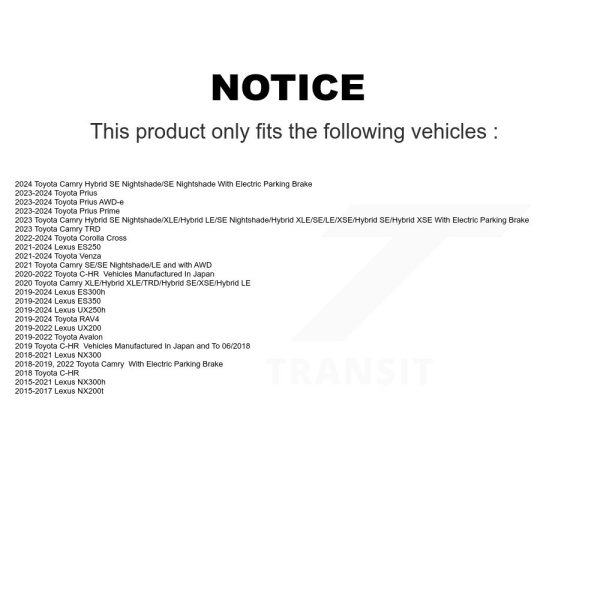 [Rear] Disc Brake Rotor GCR-982045 For Toyota RAV4 Camry Lexus C-HR NX300 Cross - Image 2