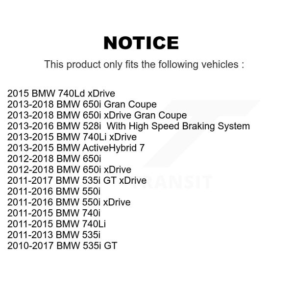 [Front Right] Disc Brake Rotor GCR-G8203 For BMW 550i xDrive 650i Gran Coupe GT - Image 2