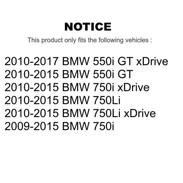 [Front Left] Disc Brake Rotor GCR-G8247 For BMW 750i xDrive 750Li 550i GT - Image 2