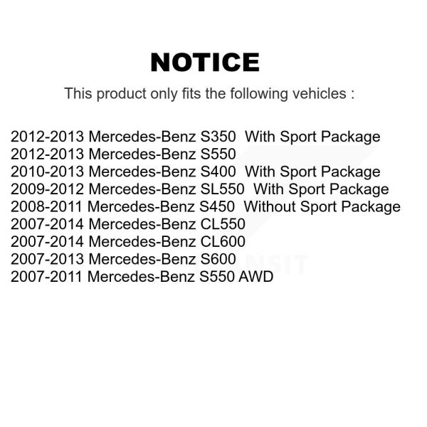 [Rear] Disc Brake Rotor GCR-G8283 For Mercedes-Benz S550 S450 SL550 CL550 S350 - Image 2