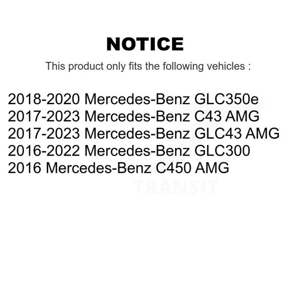 [Rear] Disc Brake Rotor GCR-G8455 For Mercedes-Benz GLC300 C43 AMG GLC43 C450 - Image 2