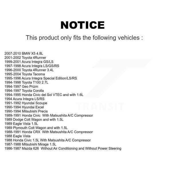 Serpentine Belt KBR-5040343 For Toyota 4Runner Tacoma BMW X5 Corolla Acura - Image 2