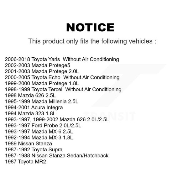 Serpentine Belt KBR-5040362 For Toyota Yaris Echo Mazda Protege Tercel Acura - Image 2