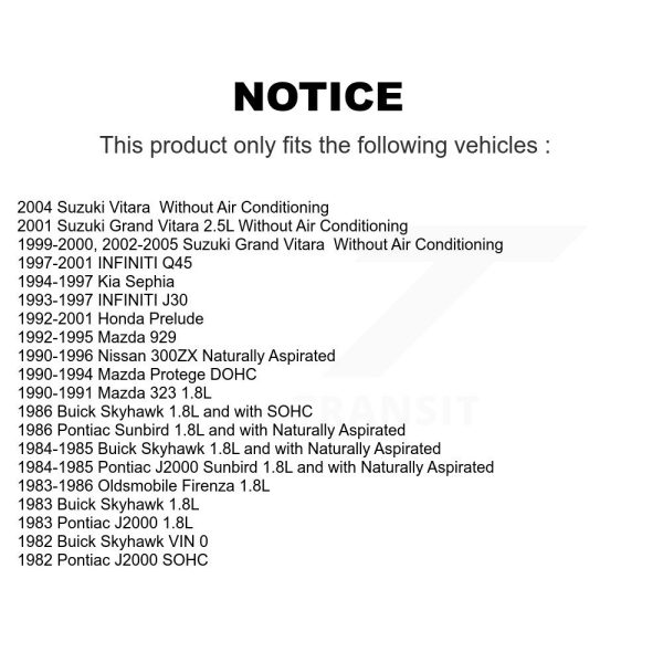 Serpentine Belt KBR-5040400 For Suzuki Grand Vitara Honda Prelude Nissan 323 - Image 2