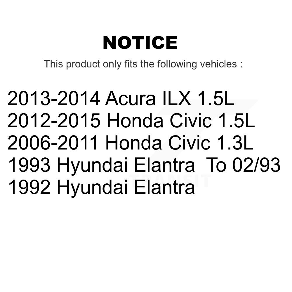 Serpentine Belt KBR-5040630 For Honda Civic Acura ILX Hyundai Elantra - Image 2