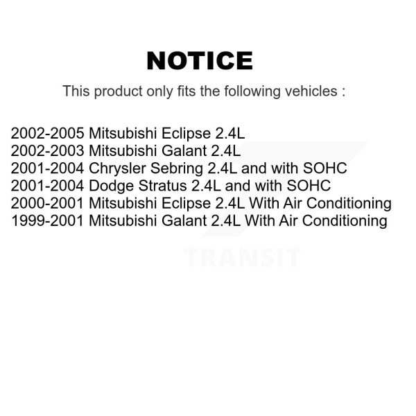 [Power] Serpentine Belt KBR-5050540 For Chrysler Sebring Mitsubishi Eclipse - Image 2