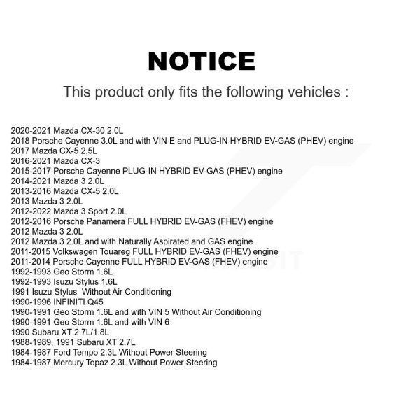 Serpentine Belt KBR-5060380 For Mazda 3 CX-5 CX-3 Sport CX-30 Porsche Cayenne - Image 2