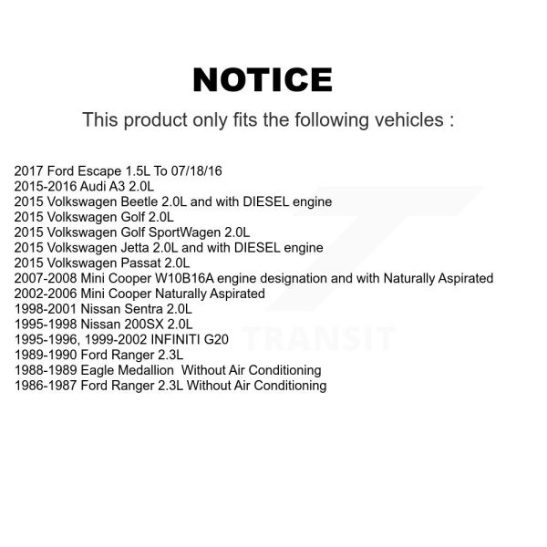 Serpentine Belt KBR-5060405 For Ford Escape Volkswagen Jetta Golf Mini Cooper - Image 2