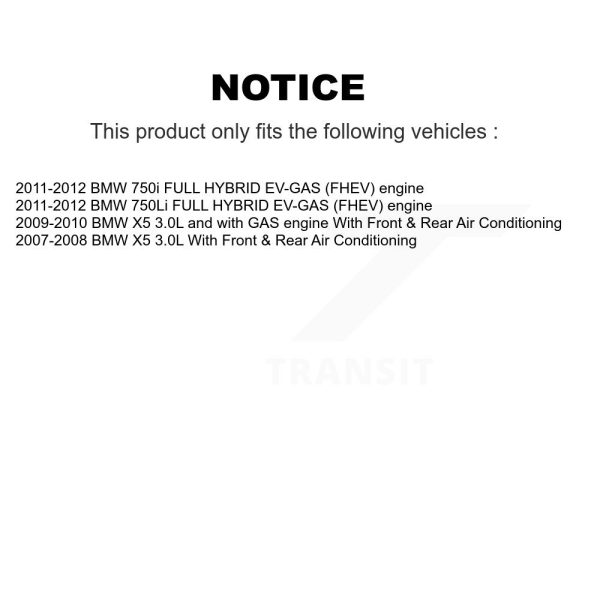 [Main Drive] Serpentine Belt KBR-5070539 For BMW X5 750Li 750i - Image 2