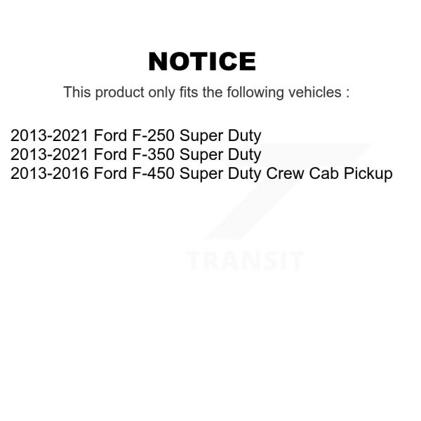 [Rear] Drum Brake Shoe NB-1043B For Ford F-350 Super Duty F-250 F-450 - Image 2