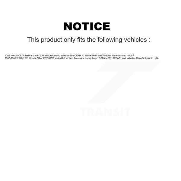 [Rear Left] CV Axle Shaft NCV-HO36012 For Honda CR-V - Image 2