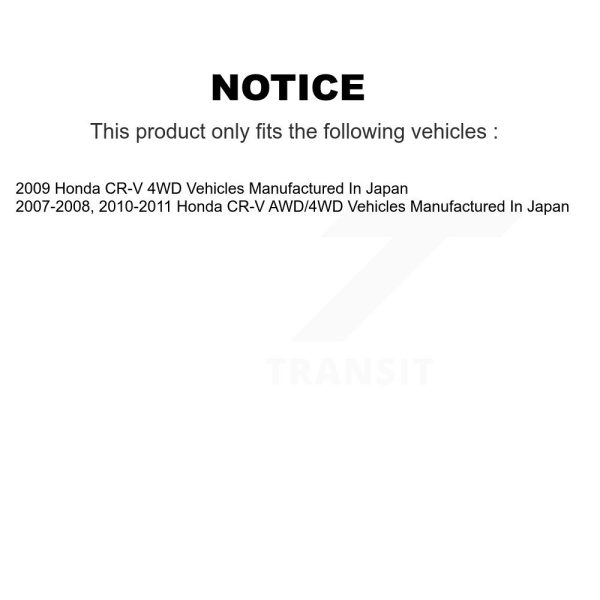 [Rear Right] CV Axle Shaft NCV-HO36016 For Honda CR-V - Image 2