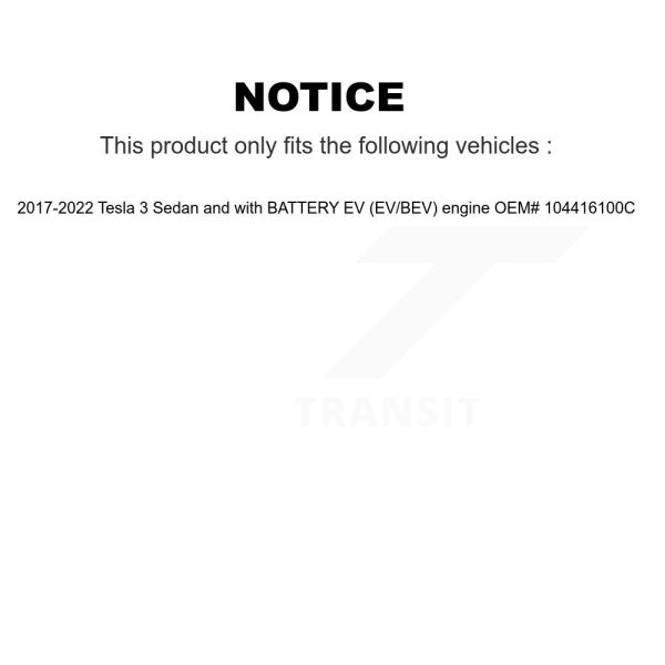 [Rear] CV Axle Shaft NCV-TL99032 For 2017-2022 Tesla 3 OEM] 104416100C - Image 2