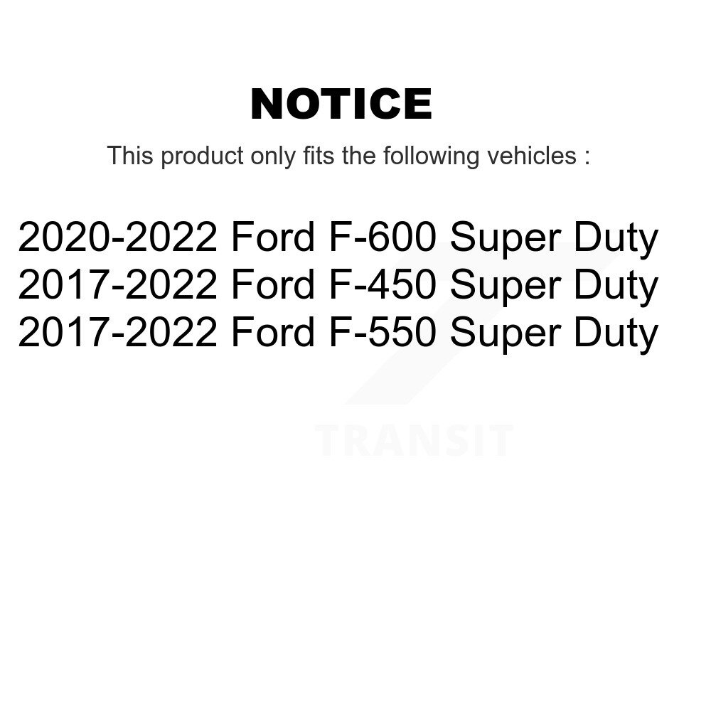 Semi-Metallic Disc Brake Pads NWF-ASD2018 For Ford F-450 Super Duty F-550 - Image 2