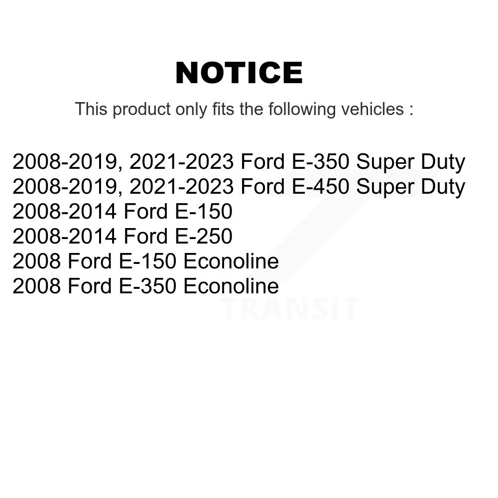 Front Ceramic Disc Brake Pads NWF-PRC1328 for Ford E-350 Super Duty, E-250 - Image 2