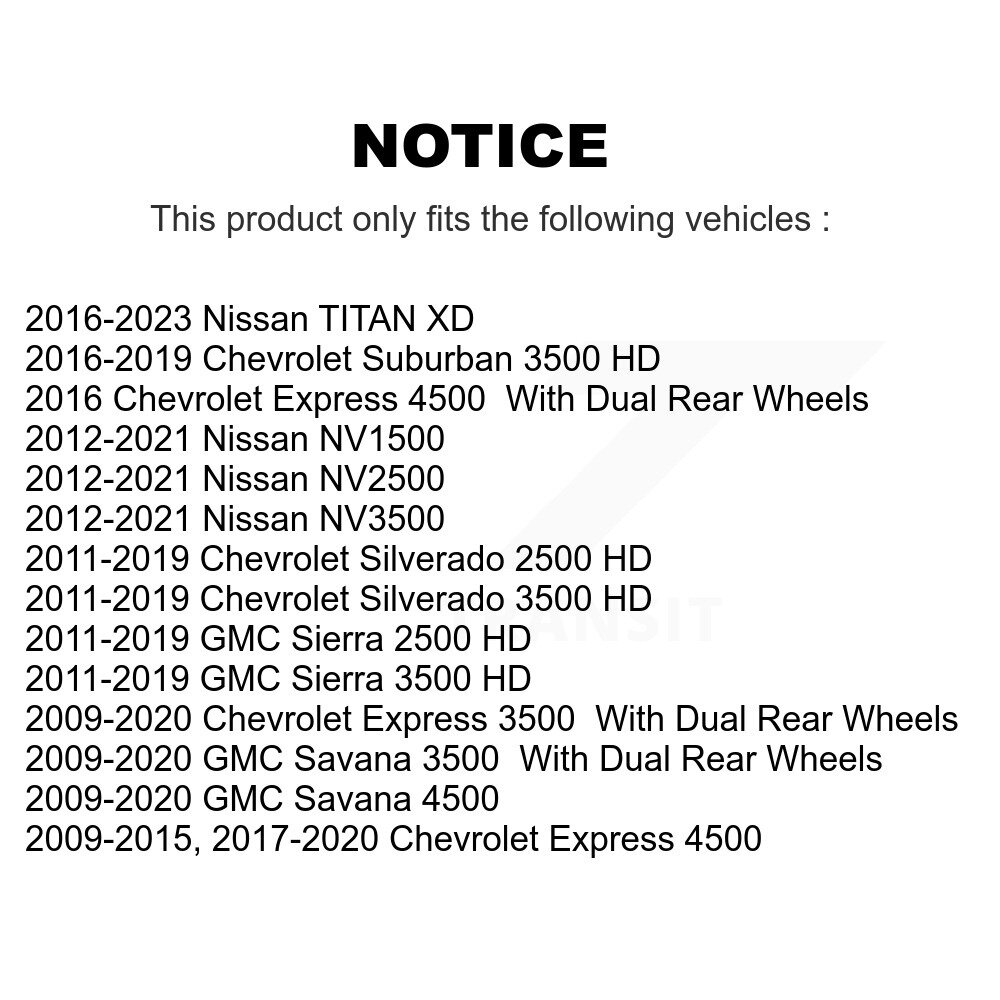 Ceramic Disc Brake Pads NWF-PRC1411 For GMC Chevrolet Sierra 2500 HD 3500 XD - Image 2