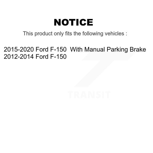 [Rear] Ceramic Disc Brake Pads NWF-PRC1602 For Ford F-150 - Image 2
