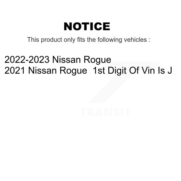 [Front] Ceramic Disc Brake Pads NWF-PRC2375 For Nissan Rogue - Image 2