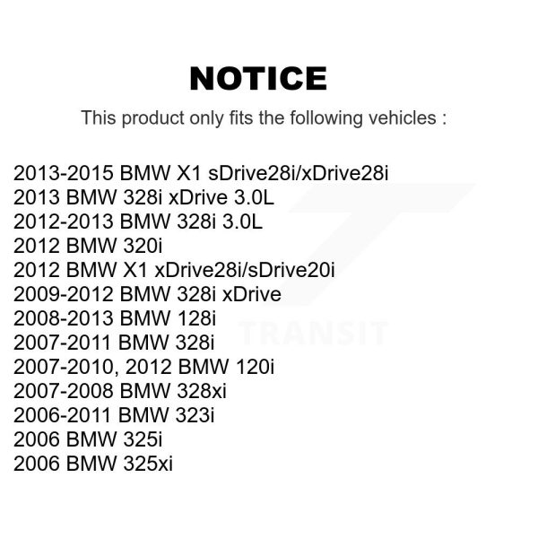 [Rear] Semi-Metallic Disc Brake Pads NWF-PRM1171 For BMW 328i xDrive X1 323i - Image 2