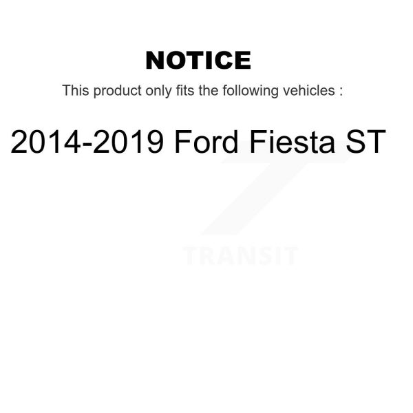 [Front] Semi-Metallic Disc Brake Pads NWF-PRM1730 For 2014-2019 Ford Fiesta ST - Image 2